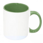 Фотокружка с цветной ручкой и заливкой