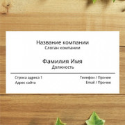 Визитка горизонтальная